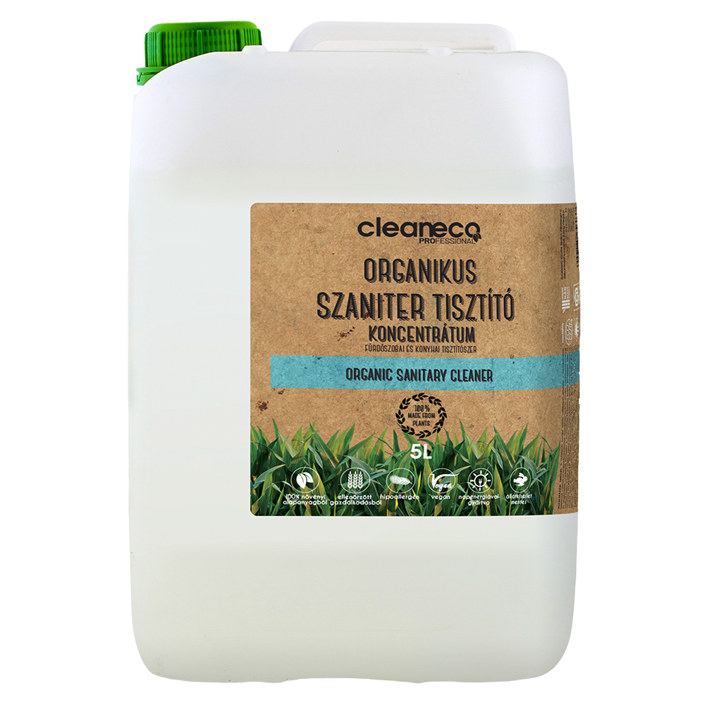 Tisztítószer konyhai és fürdőszobai 5 liter organikus Cleaneco