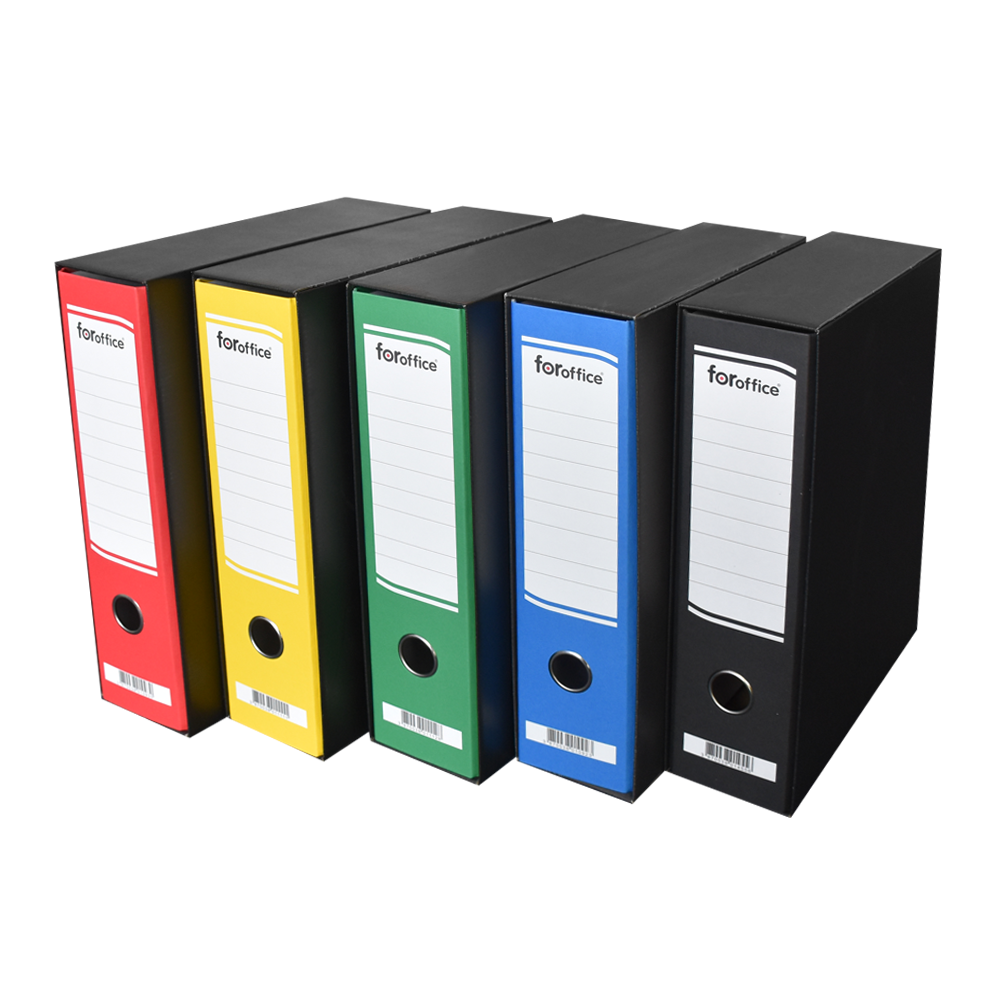 Tokos iratrendező A4, 8cm, Foroffice piros - Image 2