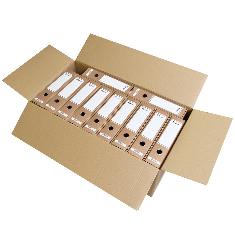 Tokos iratrendező A4, 8 cm, karton, Forten NATÚR - Image 2