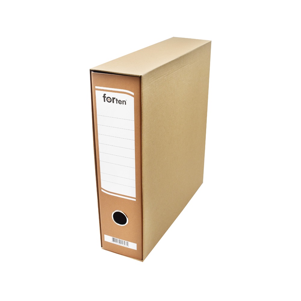 Tokos iratrendező A4, 8 cm, karton, Forten NATÚR - Image 4