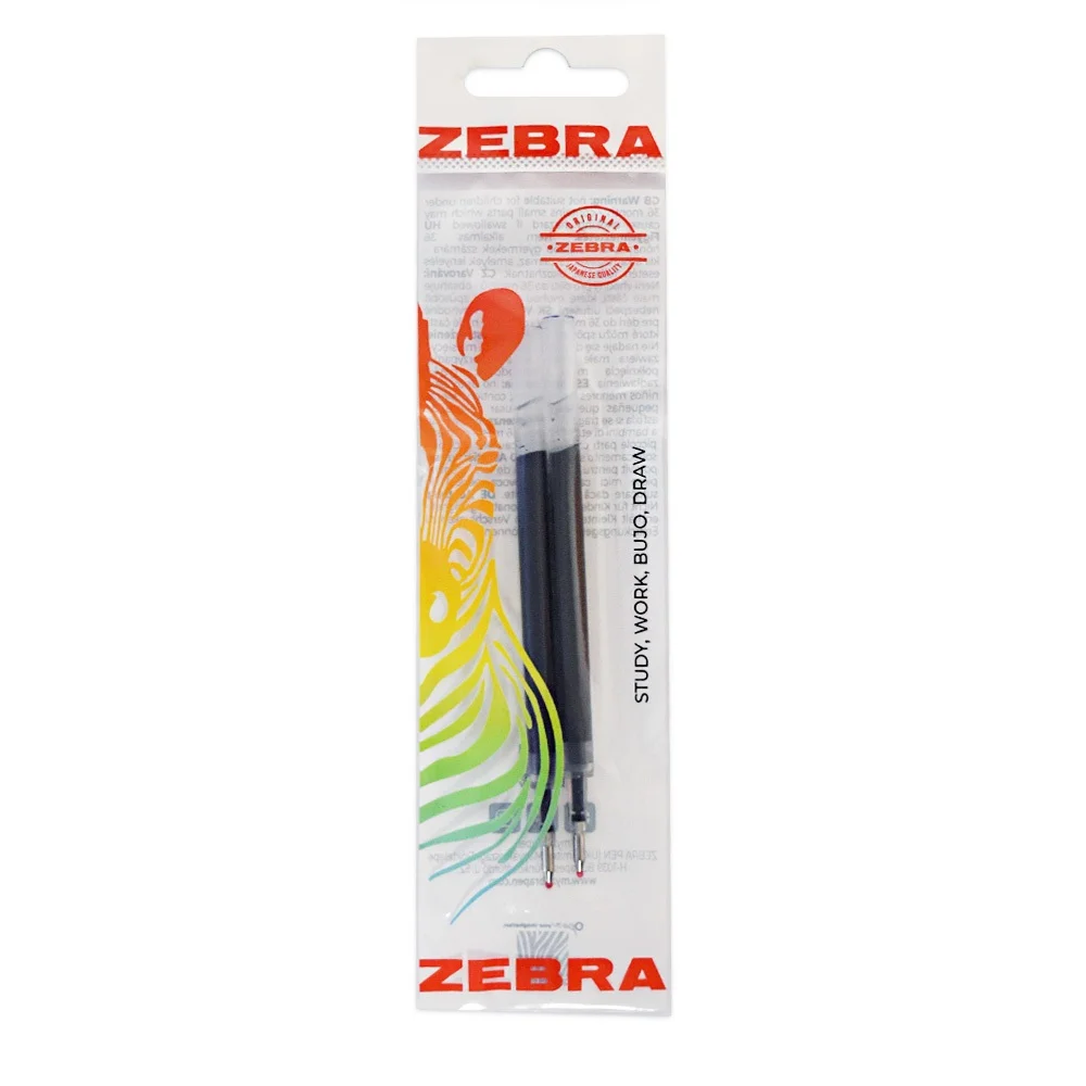 Tollbetét zselés 0,5mm, JF Zebra, írásszín kék 2db/csomag - Image 2