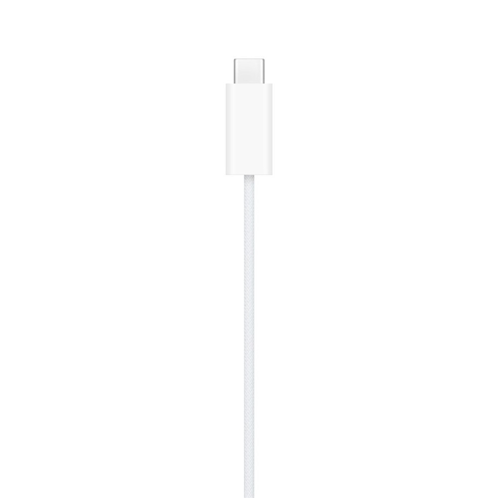 Töltő asztali APPLE (Type-C, wireless, gyorstöltő, 100cm, textil, MX2H2ZM/A utód, APPLE Watch töltő) fehér - Image 5