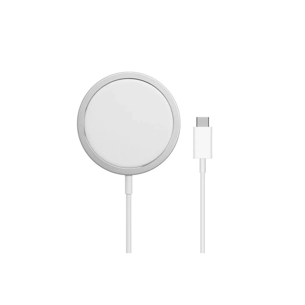 Töltő asztali APPLE (Type-C, wireless, gyorstöltő, 100cm, textil, MX2H2ZM/A utód, APPLE Watch töltő) fehér - Image 2