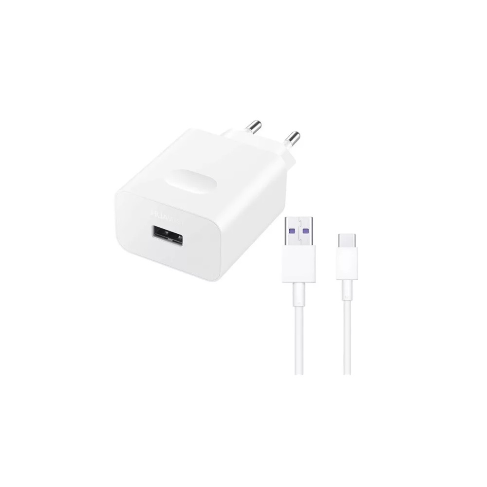 Töltő hálózati HUAWEI CP404B USB aljzat (22.5W, PD gyorstöltő + Type-C kábel) fehér - Image 2