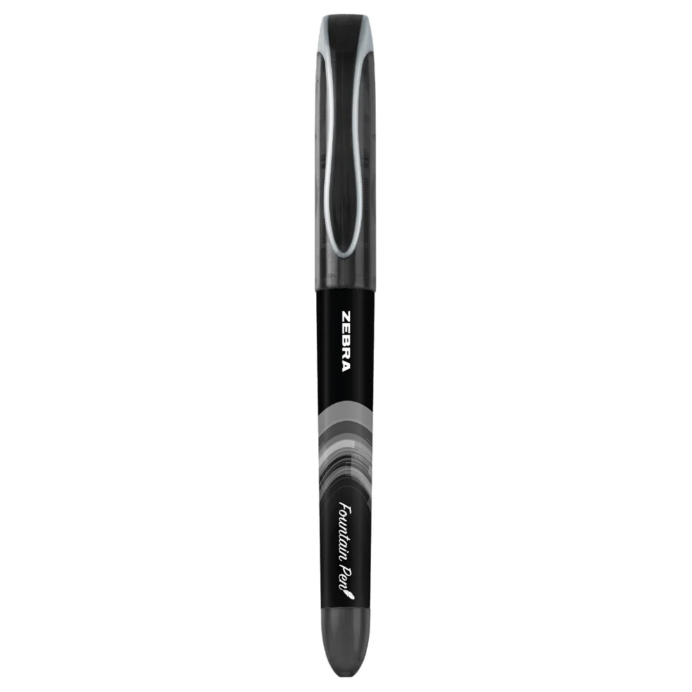Töltőtoll 0,6 mm, Zebra Fountain pen, fekete