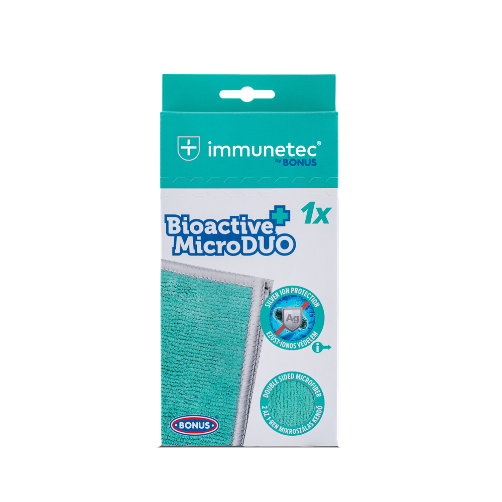 Törlőkendő mikroszálas Immunetec by BONUS Bioactive MicroDUO_B643