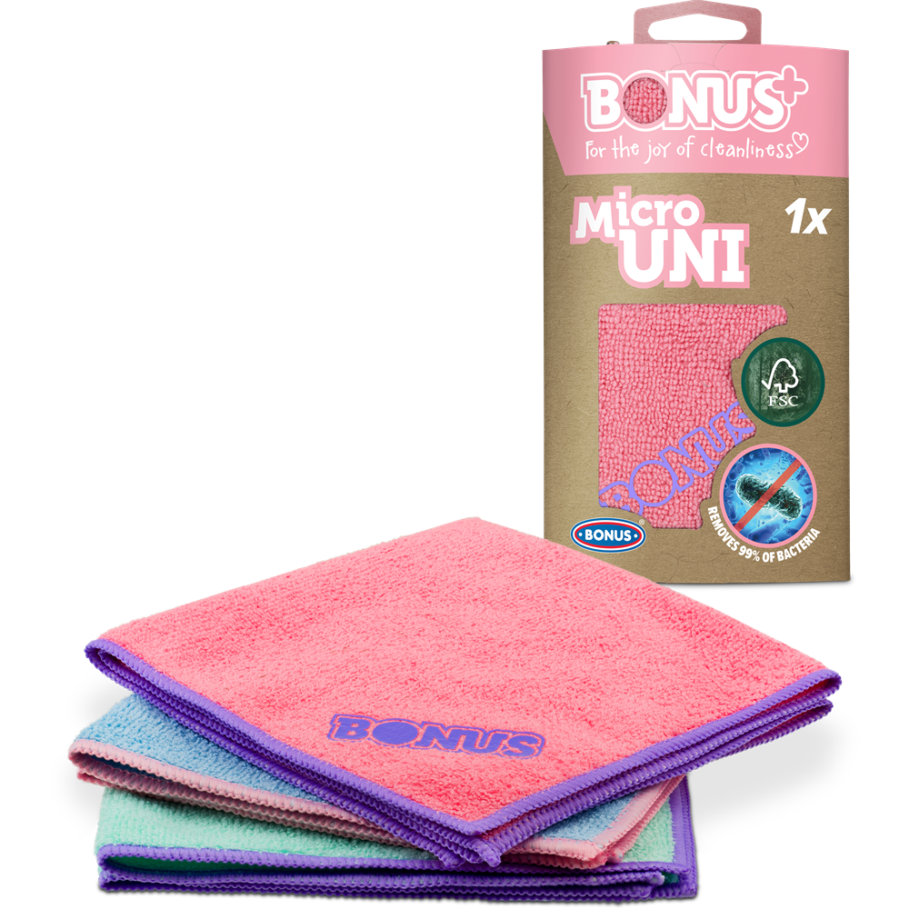 Törlőkendő mikroszálas Micro Uni 1 db/csomag Bonus_B453 - Image 3