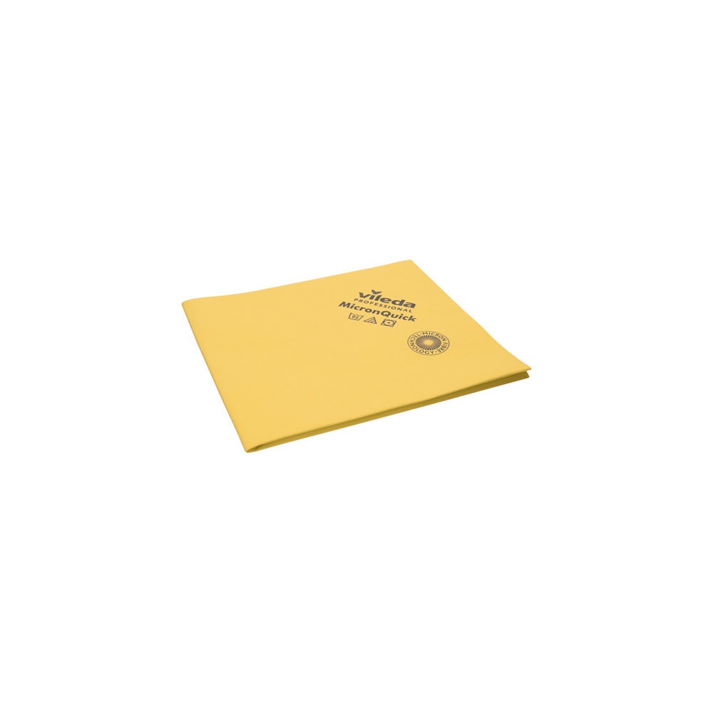 Törlőkendő mikroszálas préselt 38 x 40 cm MicronQuick Vileda sárga_170634