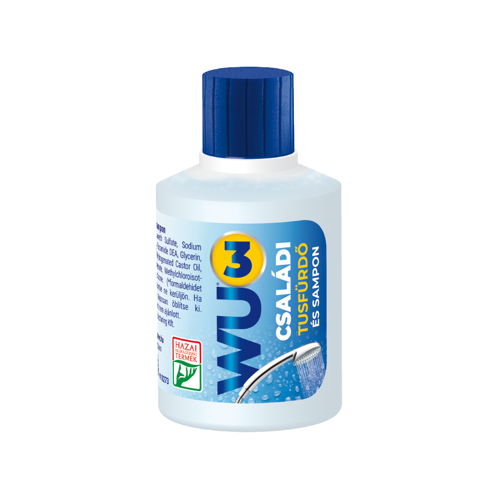 Tusfürdő és sampon 100 ml családi púder illat WU3