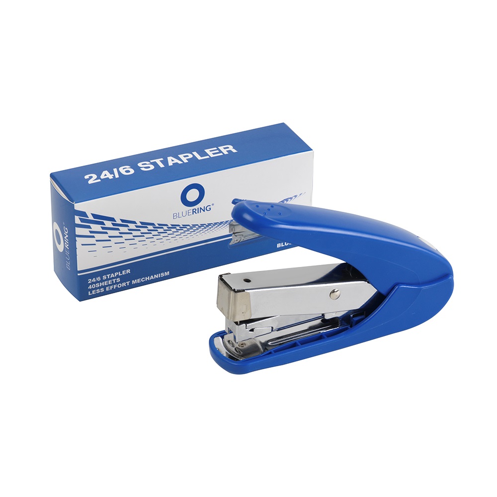 Tűzőgép 40lap 24/6 26/6 24/8, könnyített tűzés Bluering® kék - Image 2