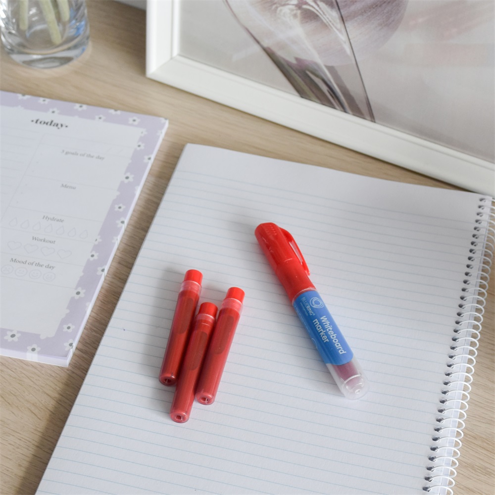 Utántöltő patron cserélhető betétes táblamarkerhez Bluering piros - Image 2