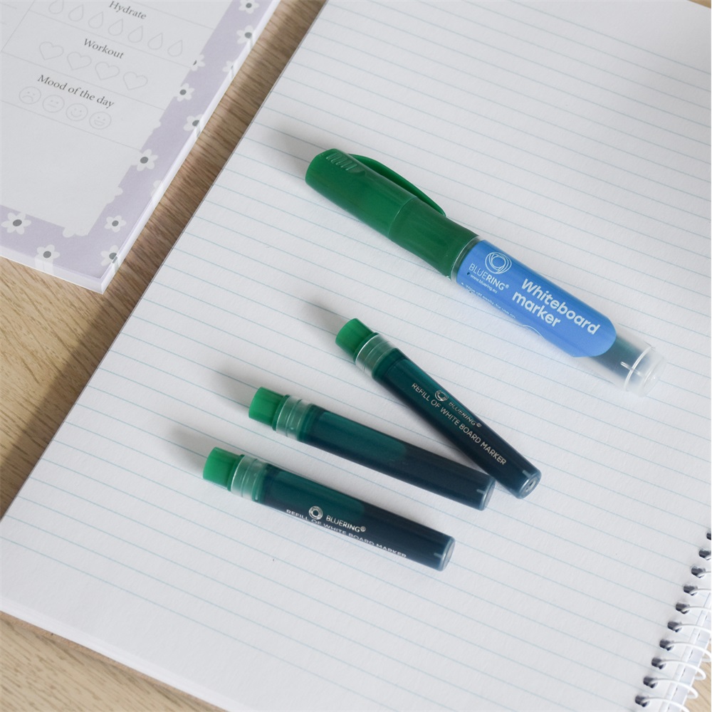 Utántöltő patron cserélhető betétes táblamarkerhez Bluering zöld - Image 2