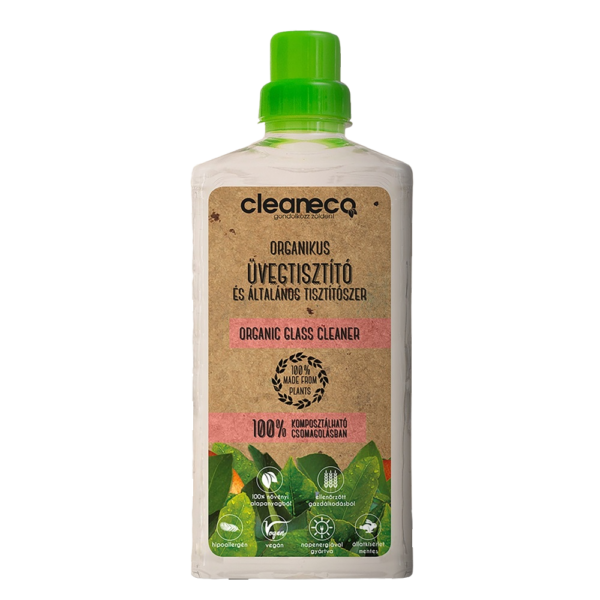 Üvegtisztító és általános tisztítószer 1 liter organikus Cleaneco
