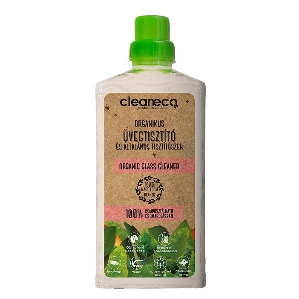 Üvegtisztító és általános tisztítószer 1 liter organikus Cleaneco