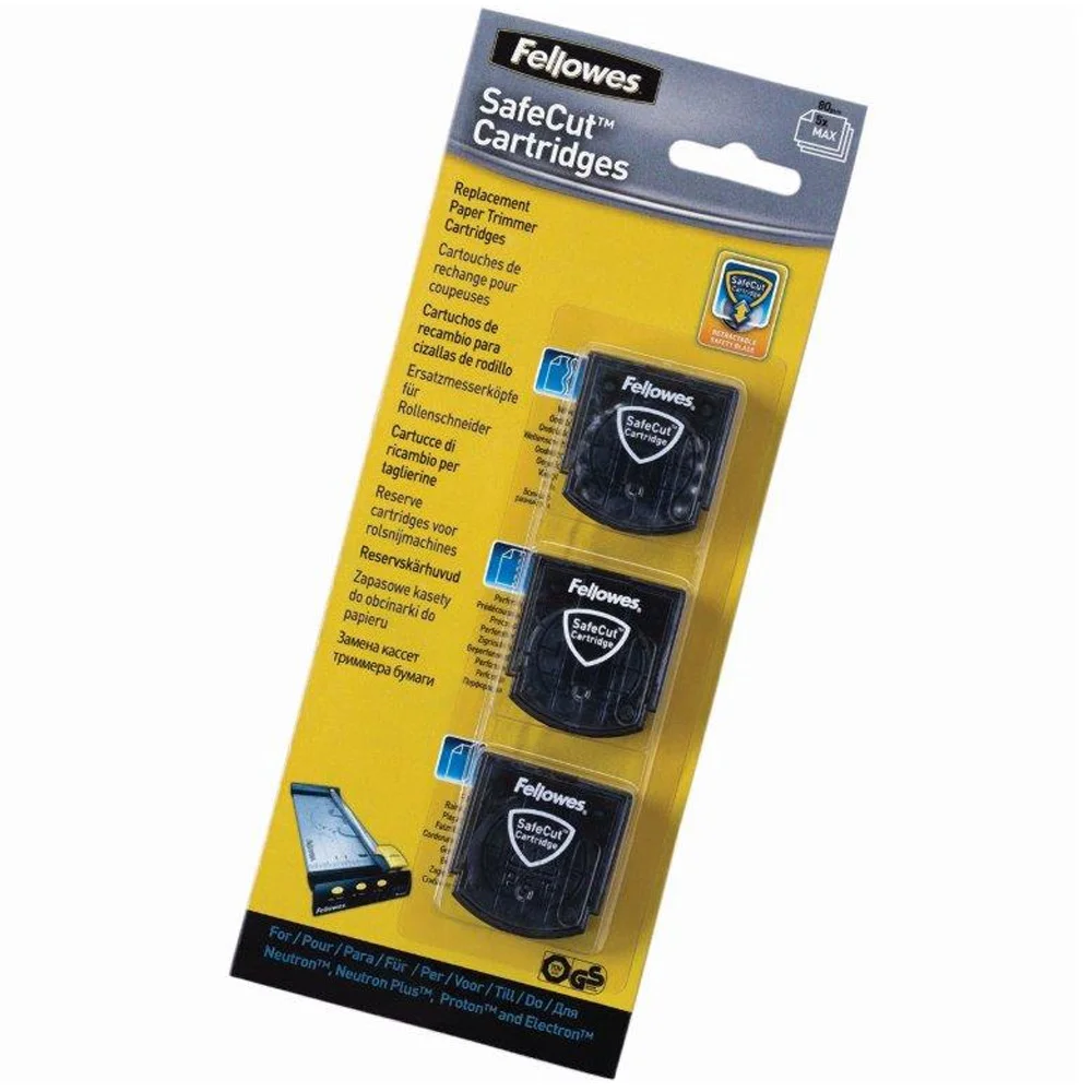 Vágókés görgős vágógépekhez, hullámos vágás, perforálás, hajtott vágás, Fellowes® 3 db/csomag, - Image 2