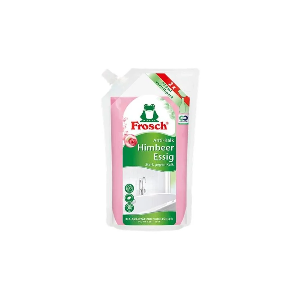 Vízkőoldó utántöltő 950 ml Frosch Málnaecettel