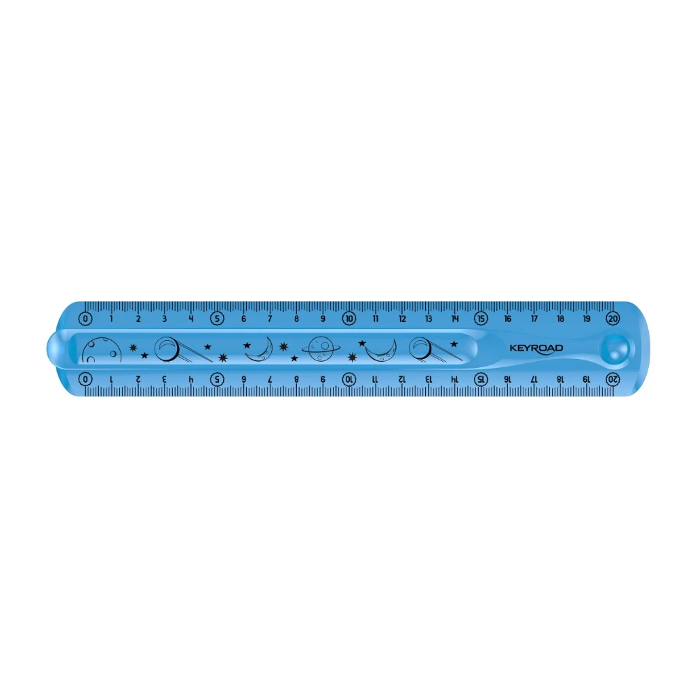 Vonalzó 20 cm, flexibilis Keyroad Flex Draw vegyes színek - Image 3