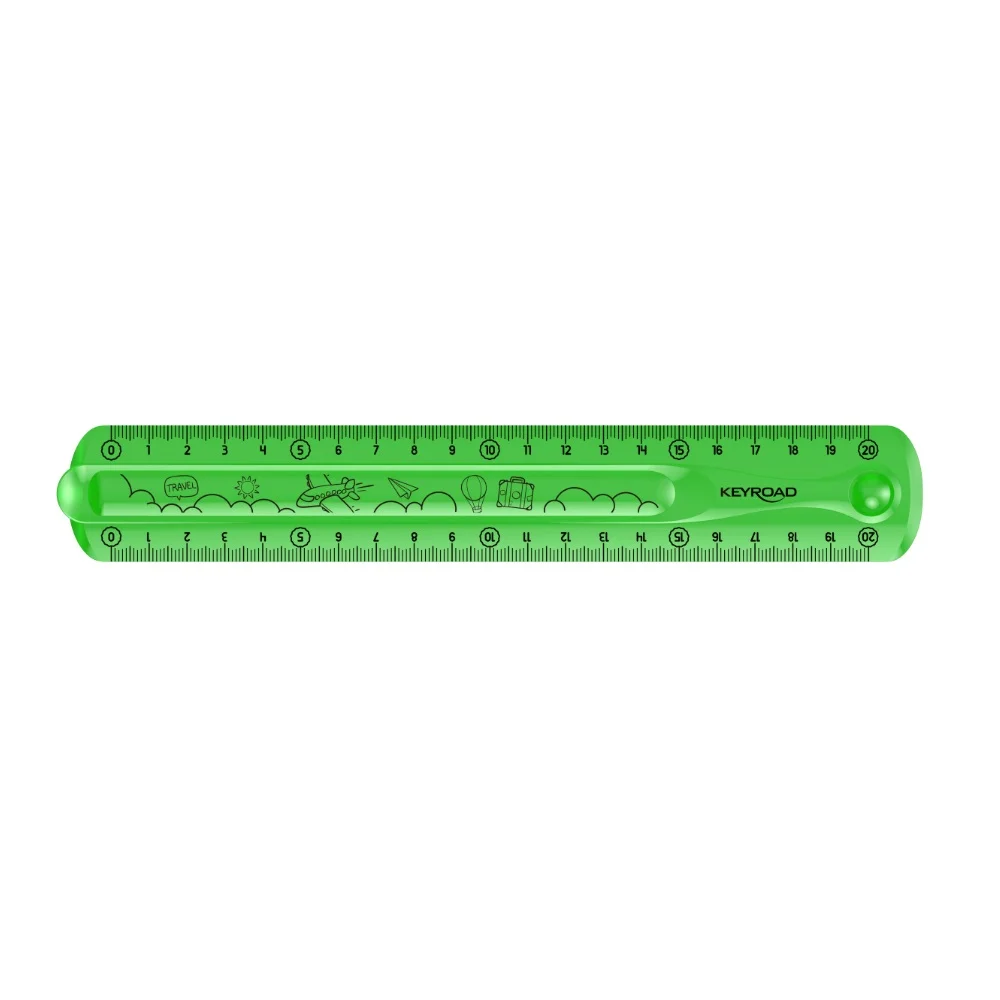 Vonalzó 20 cm, flexibilis Keyroad Flex Draw vegyes színek - Image 4