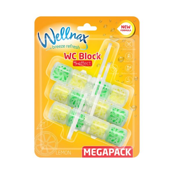 WC illatosító 3 x 50 g Wellnax Citrom