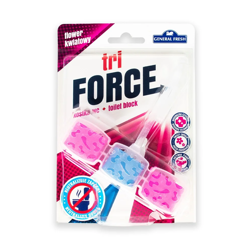 WC illatosító kosaras 45 g Tri Force virág
