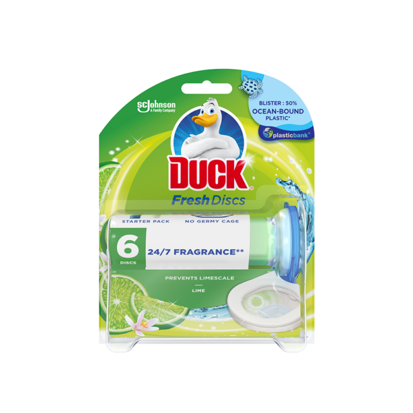WC öbíltő korong zselés 36 ml Fresh Discs Duck® Lime