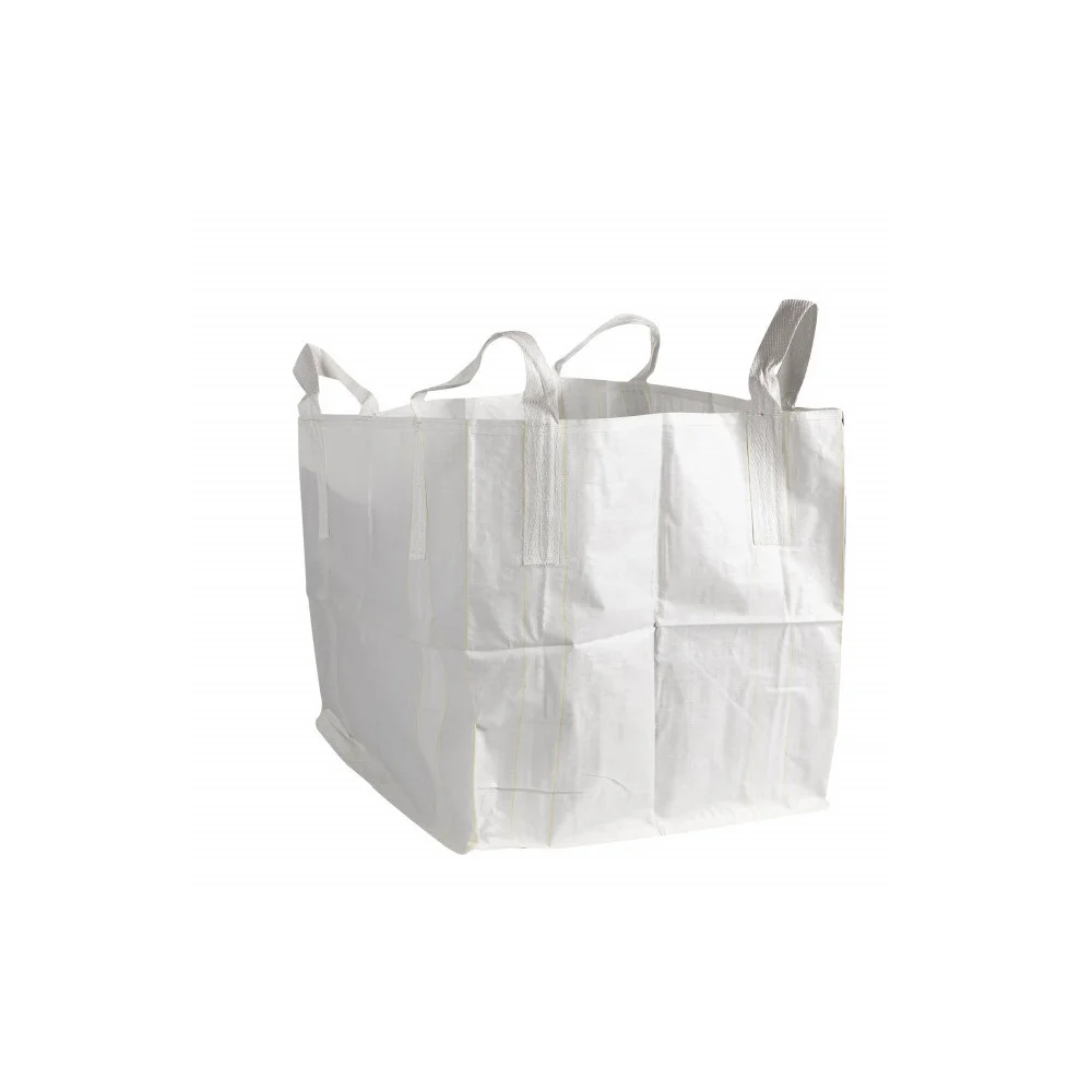 Zsák BIG-BAG 90x90x100 cm 1 tonna teherbírás alul zárt 4 füllel fehér