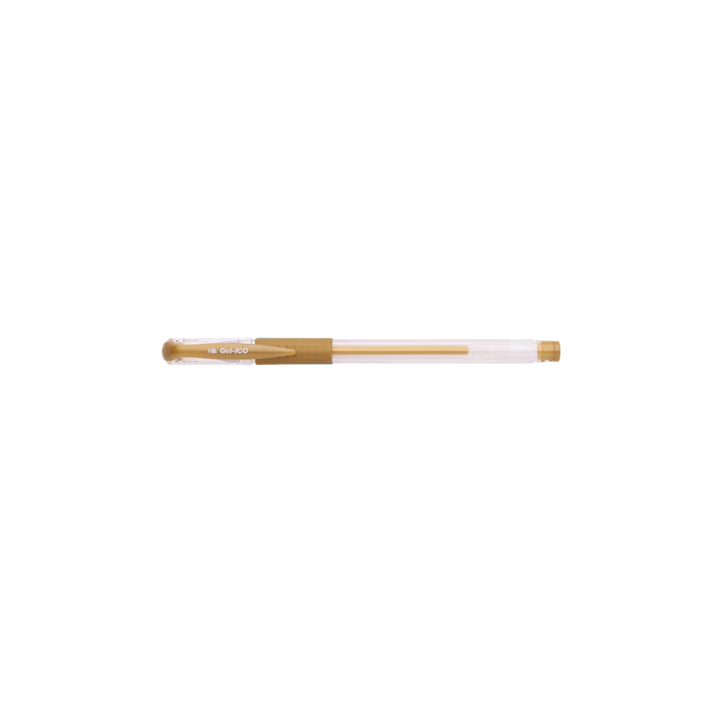 Zseléstoll 0,5mm, kupakos GEL-Ico, írásszín arany - Image 2