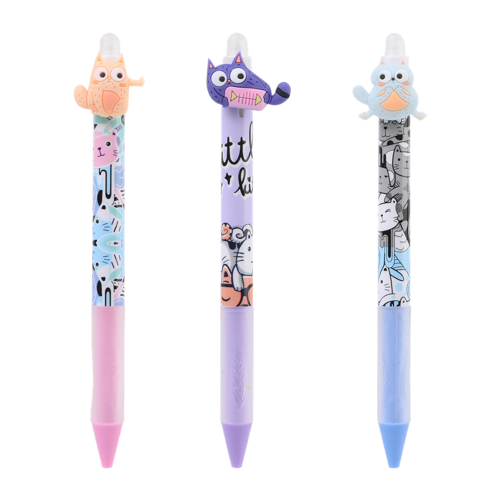 Zseléstoll radírozható, Vicces Cicák, 36 db/display Nebulo - Image 3