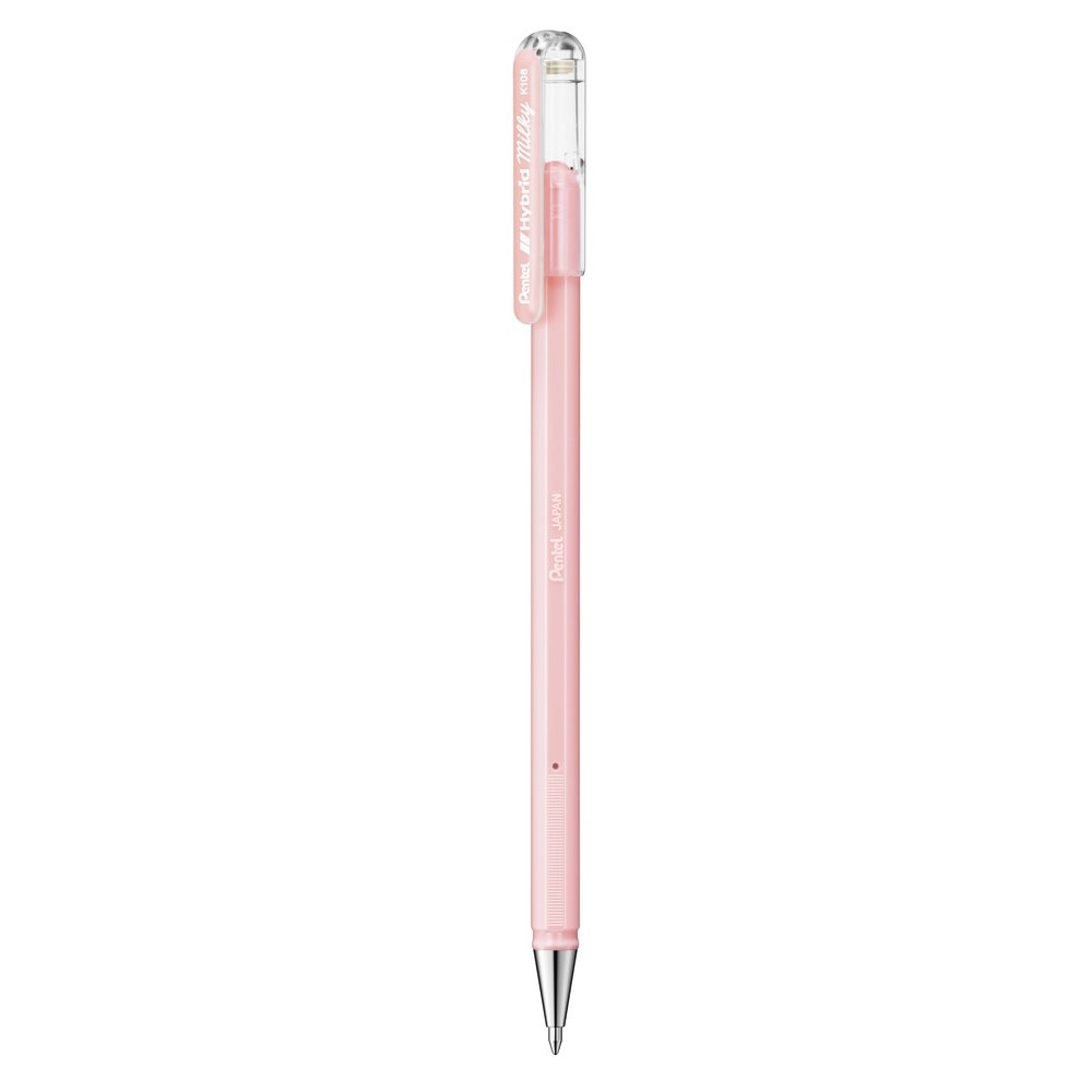 Zseléstoll 0,4mm, kupakos Pentel Hybrid K108-PP, írásszín pastel pink - Image 2